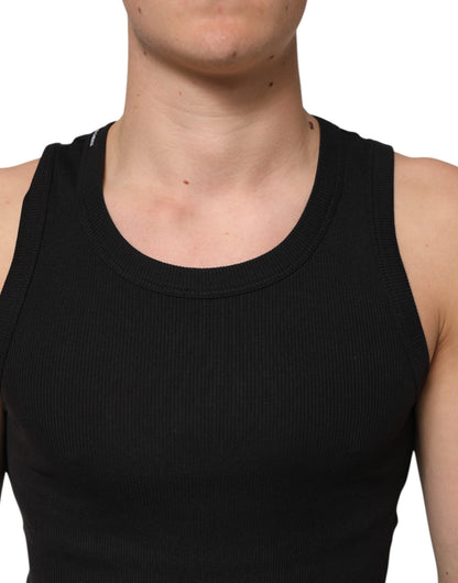 Dolce &amp; Gabbana Black Tank Sleeveless Underwear Men T-shirt