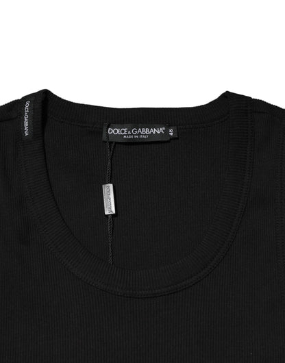 Dolce &amp; Gabbana Black Tank Sleeveless Underwear Men T-shirt