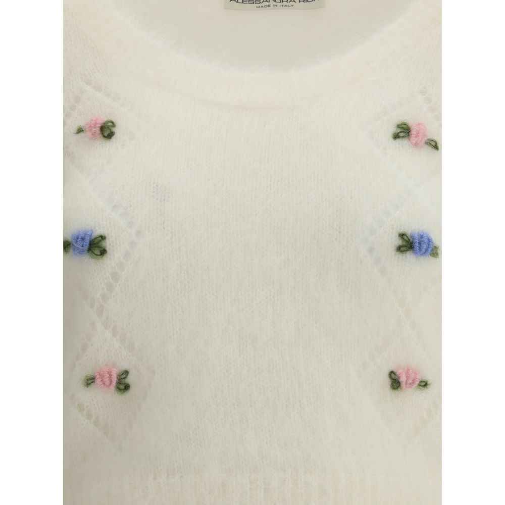 Alessandra Rich Short sleeve mohair Sweater