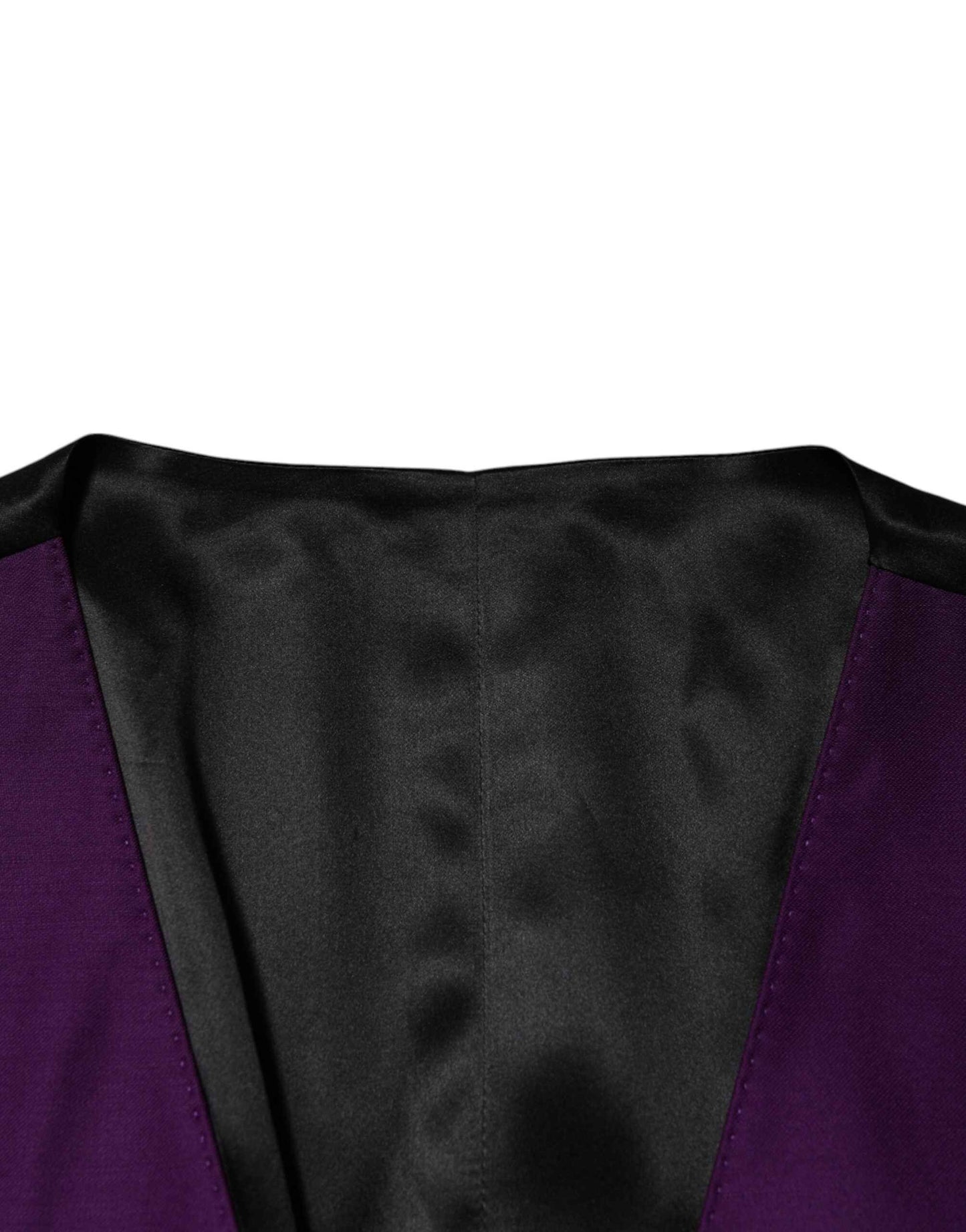 Dolce & Gabbana Purple Wool Dress Formal Waistcoat Vest by Dolce & Gabbana