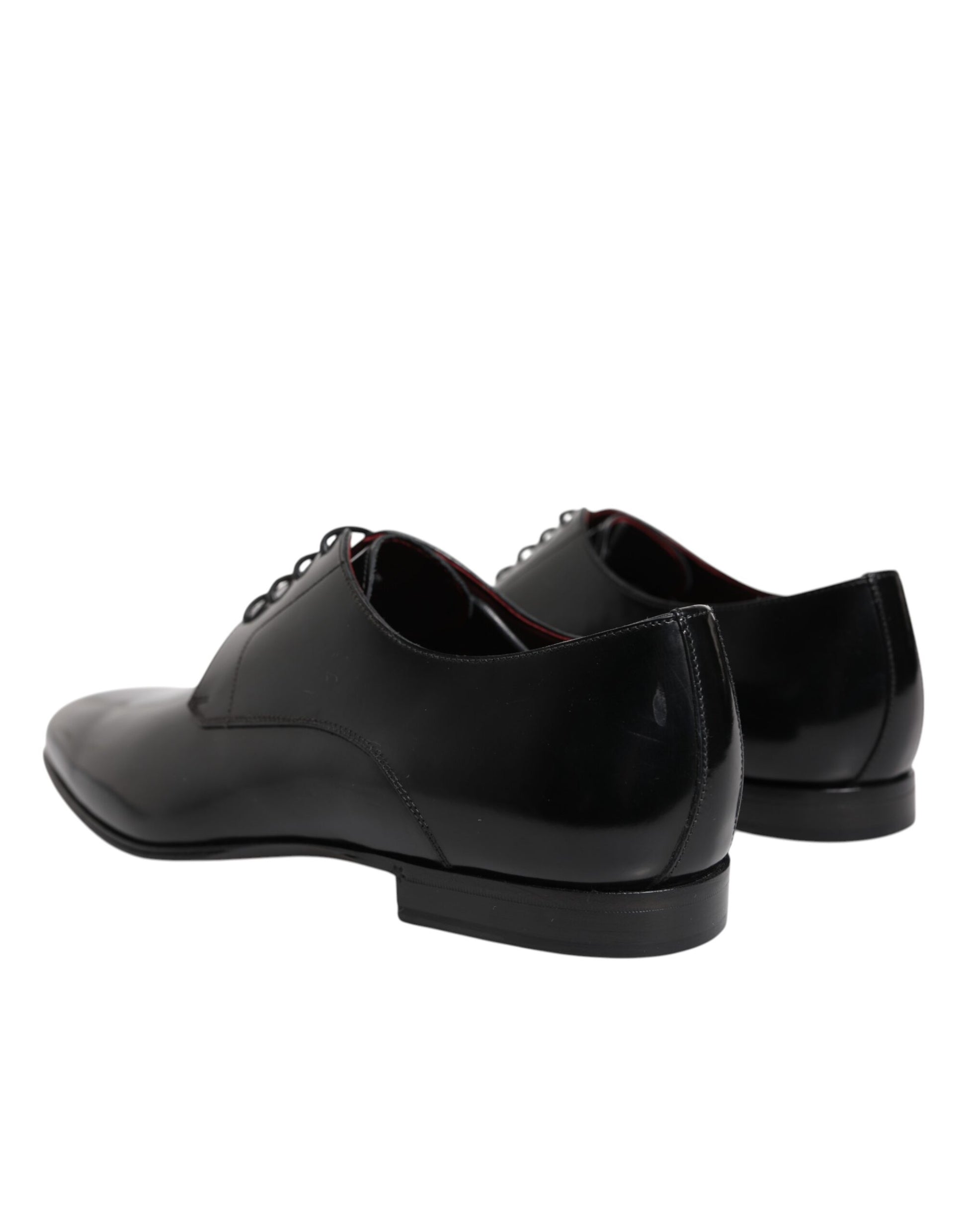 Dolce & Gabbana Men Dress Black Calfskin Leather Derby Shoes - from Dolce & Gabbana
