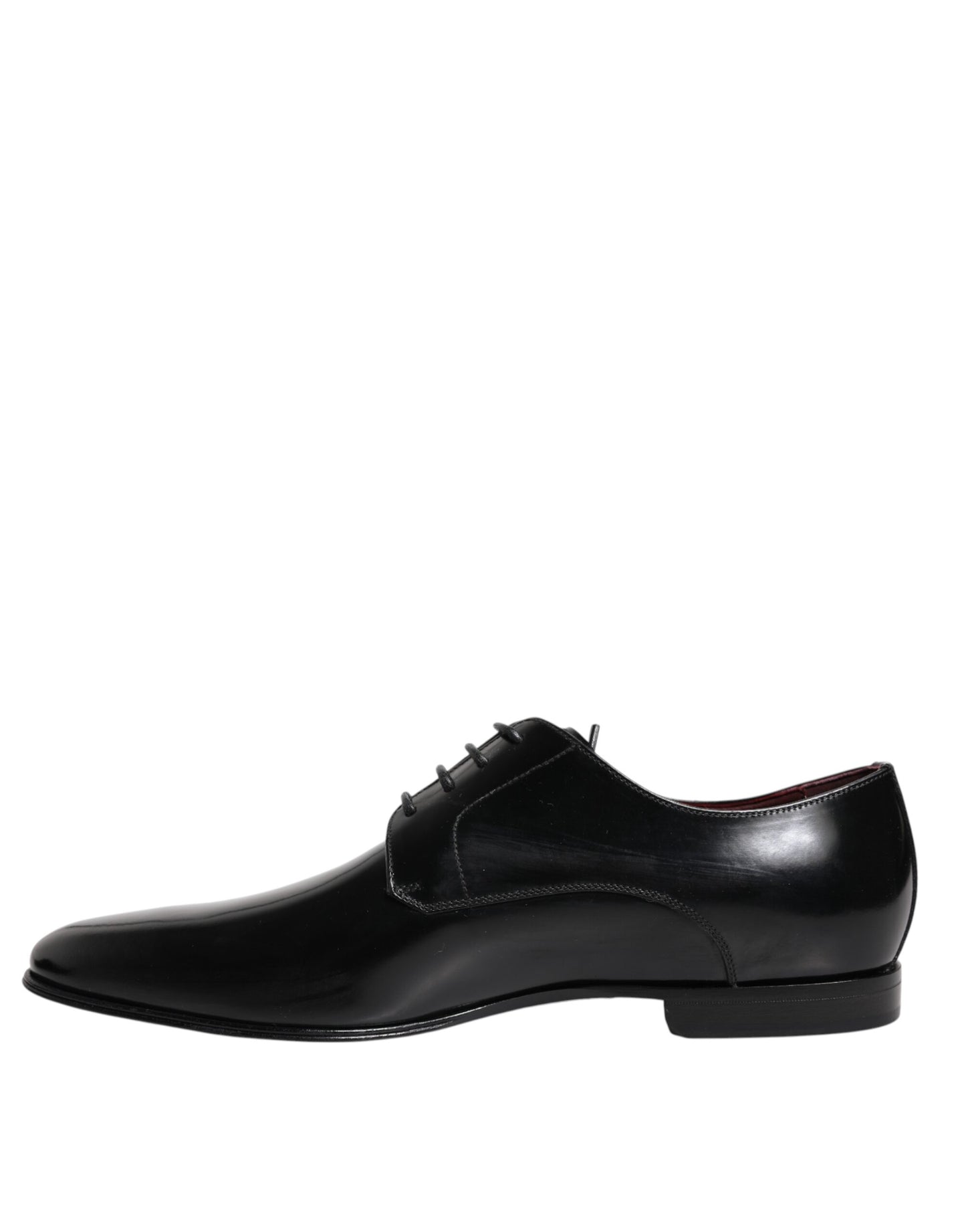 Dolce & Gabbana Men Dress Black Calfskin Leather Derby Shoes - from Dolce & Gabbana