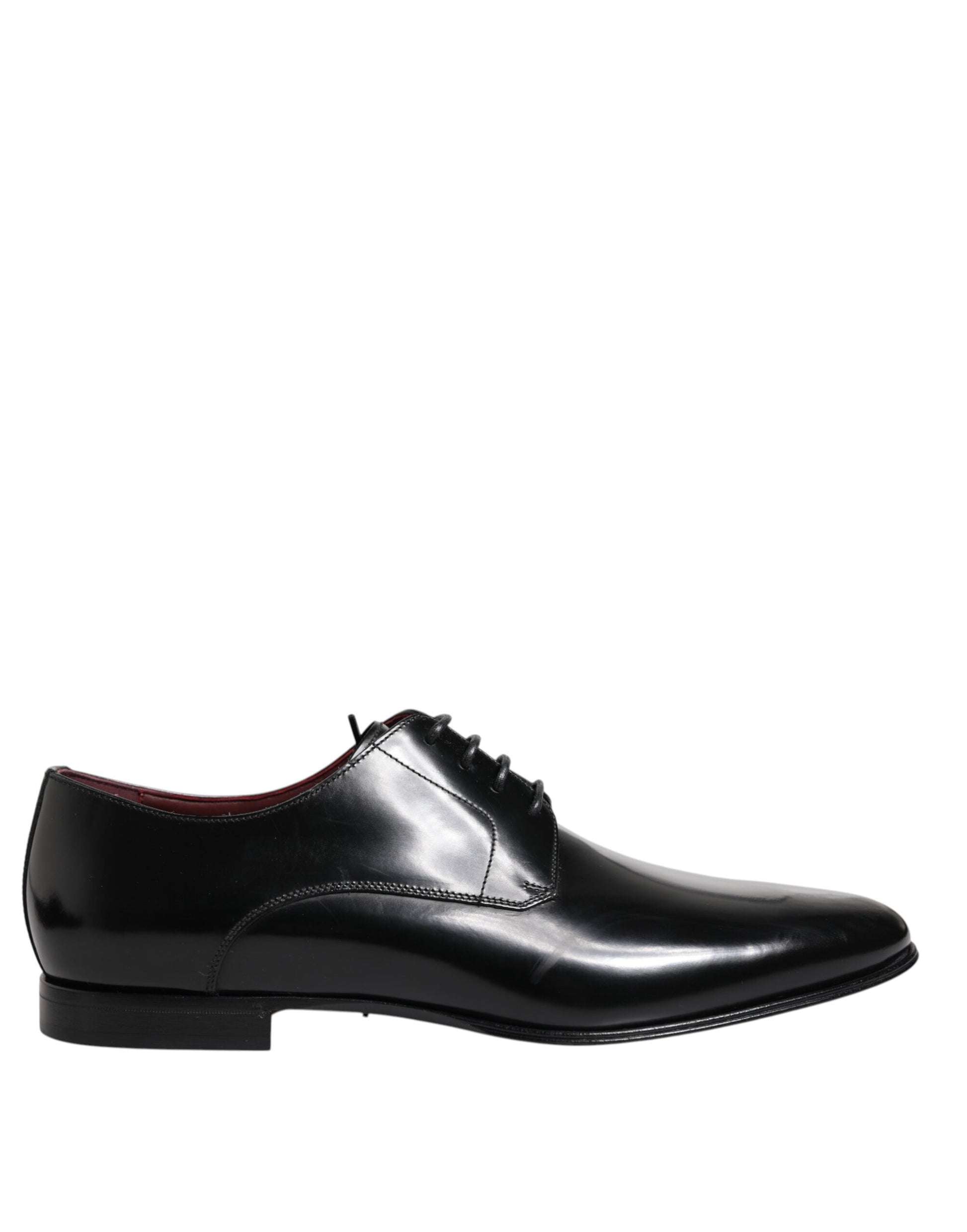 Dolce & Gabbana Men Dress Black Calfskin Leather Derby Shoes - from Dolce & Gabbana