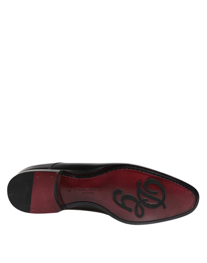 Dolce & Gabbana Men Dress Black Calfskin Leather Derby Shoes - from Dolce & Gabbana