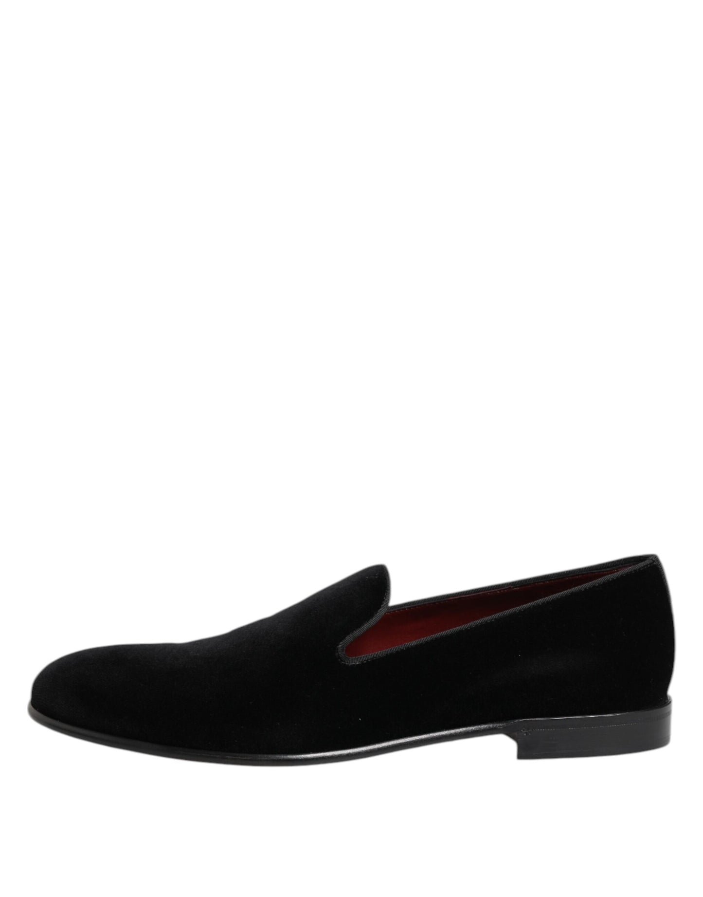 Dolce & Gabbana Black Velvet Slip On Men Loafers Formal Shoes - from Dolce & Gabbana