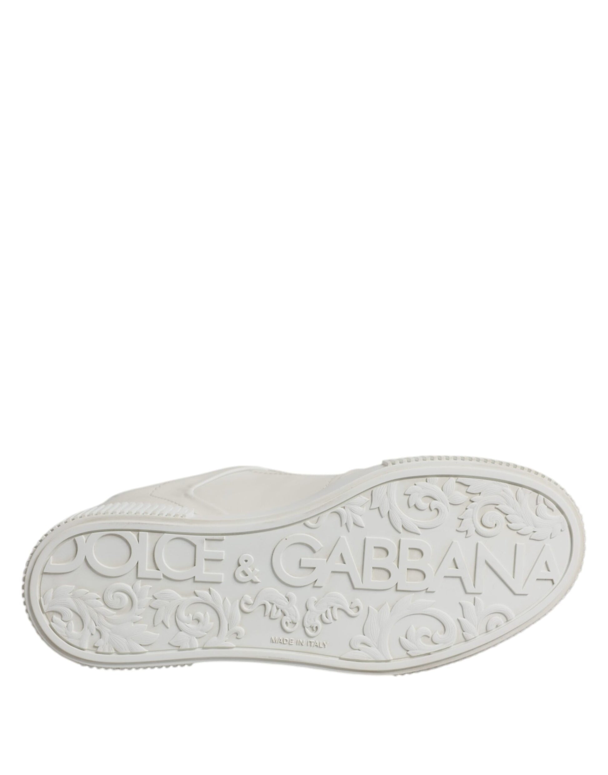 Dolce & Gabbana White Miami Leather Low Top Sneakers Shoes - from Dolce & Gabbana