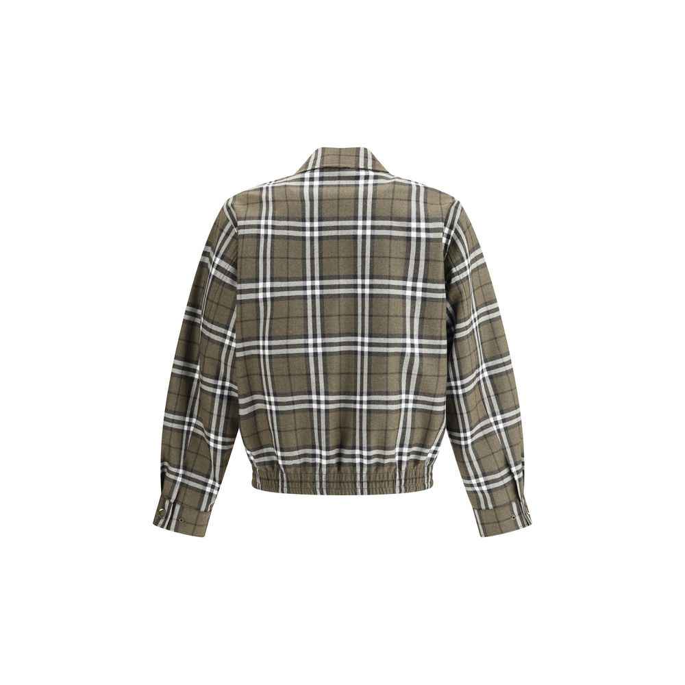 Burberry Check pattern wool Harrington Jacket