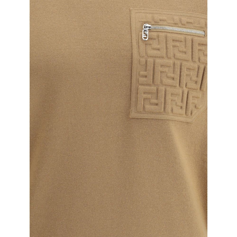 Fendi Sweater white pocket