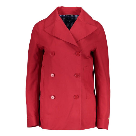 Gant Red Cotton Jackets &amp; Coat