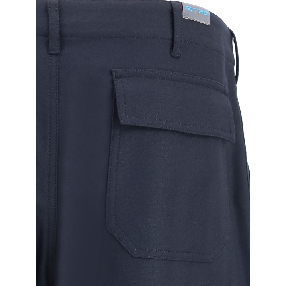 Etro Flannel Cargo Pants