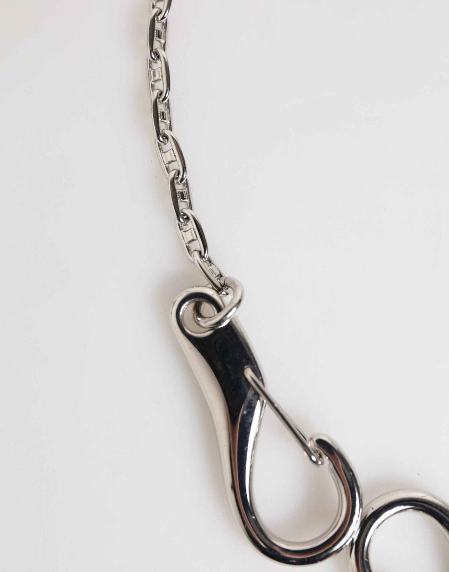 Dolce & Gabbana Silver DG Logo Key Holder Keychain Bag Charm Keyring by Dolce & Gabbana