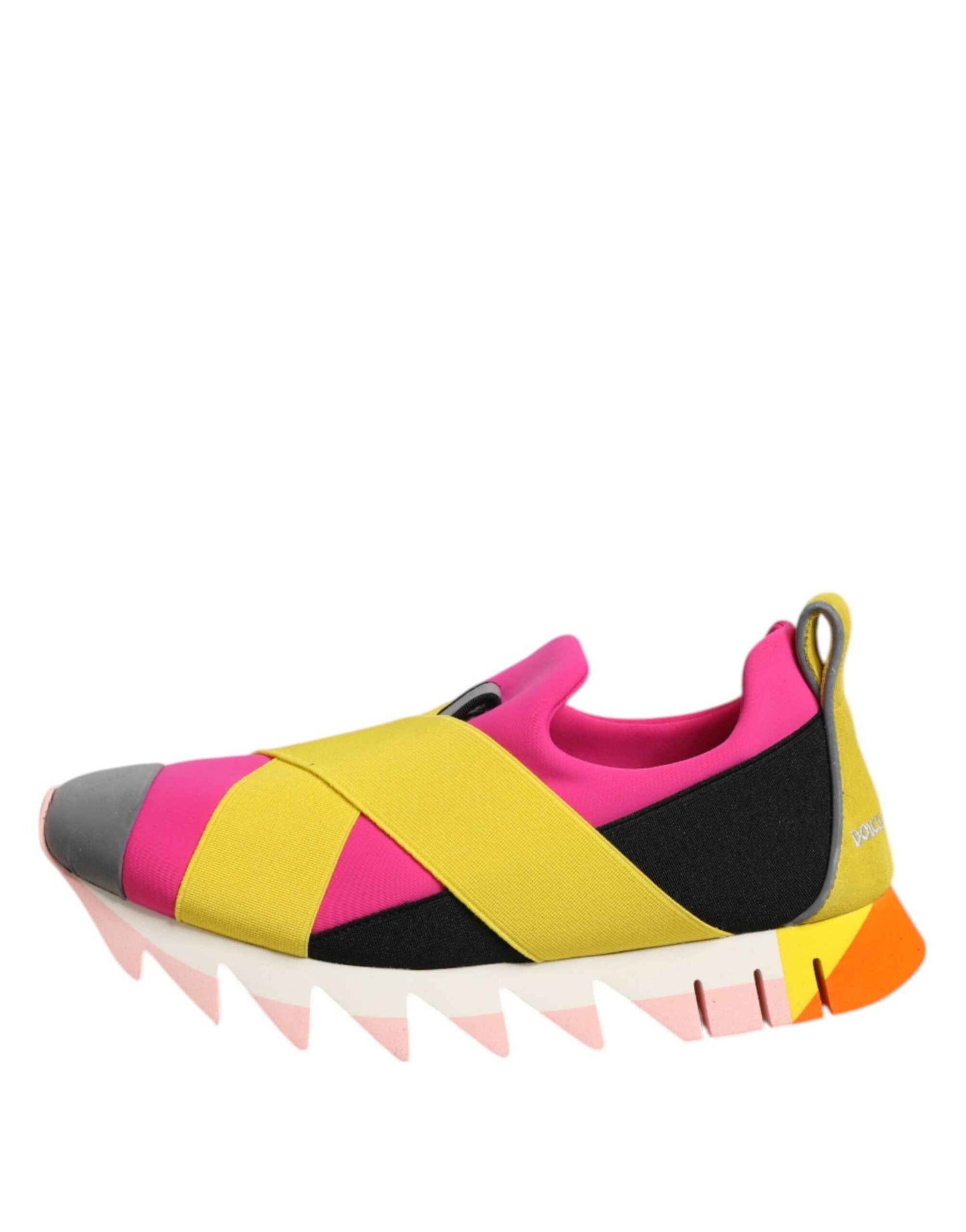 Dolce & Gabbana Multicolor Neoprene Elastic Ibiza Sneakers Shoes by Dolce & Gabbana