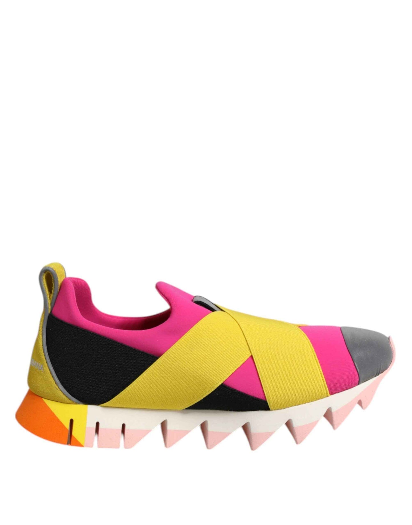 Dolce & Gabbana Multicolor Neoprene Elastic Ibiza Sneakers Shoes by Dolce & Gabbana