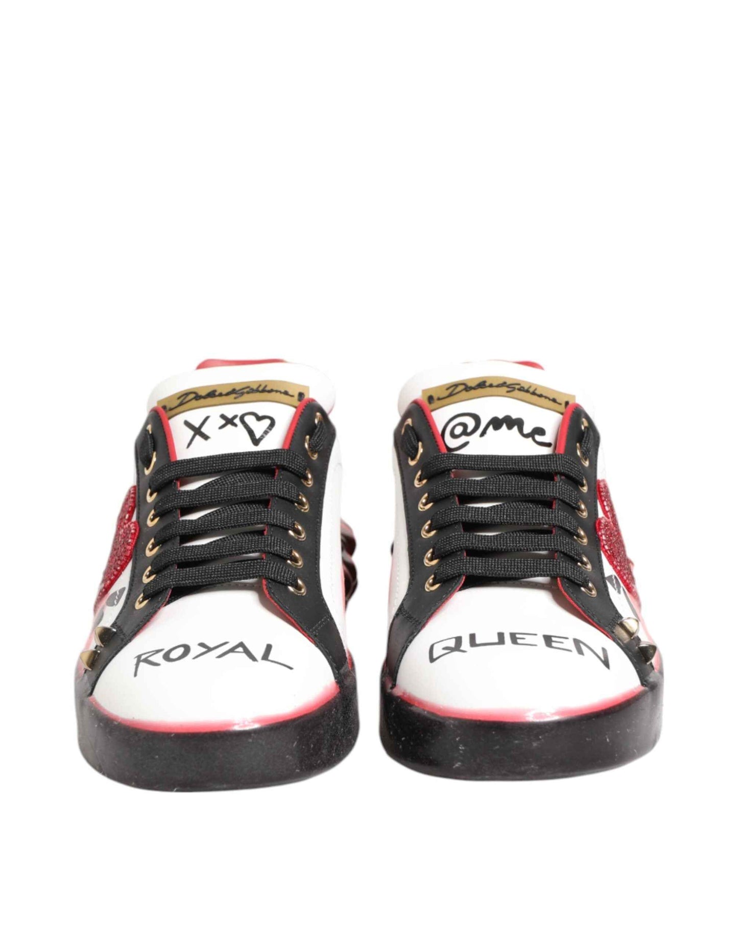 Dolce & Gabbana Multicolor Portofino Low Top Sneakers Shoes by Dolce & Gabbana