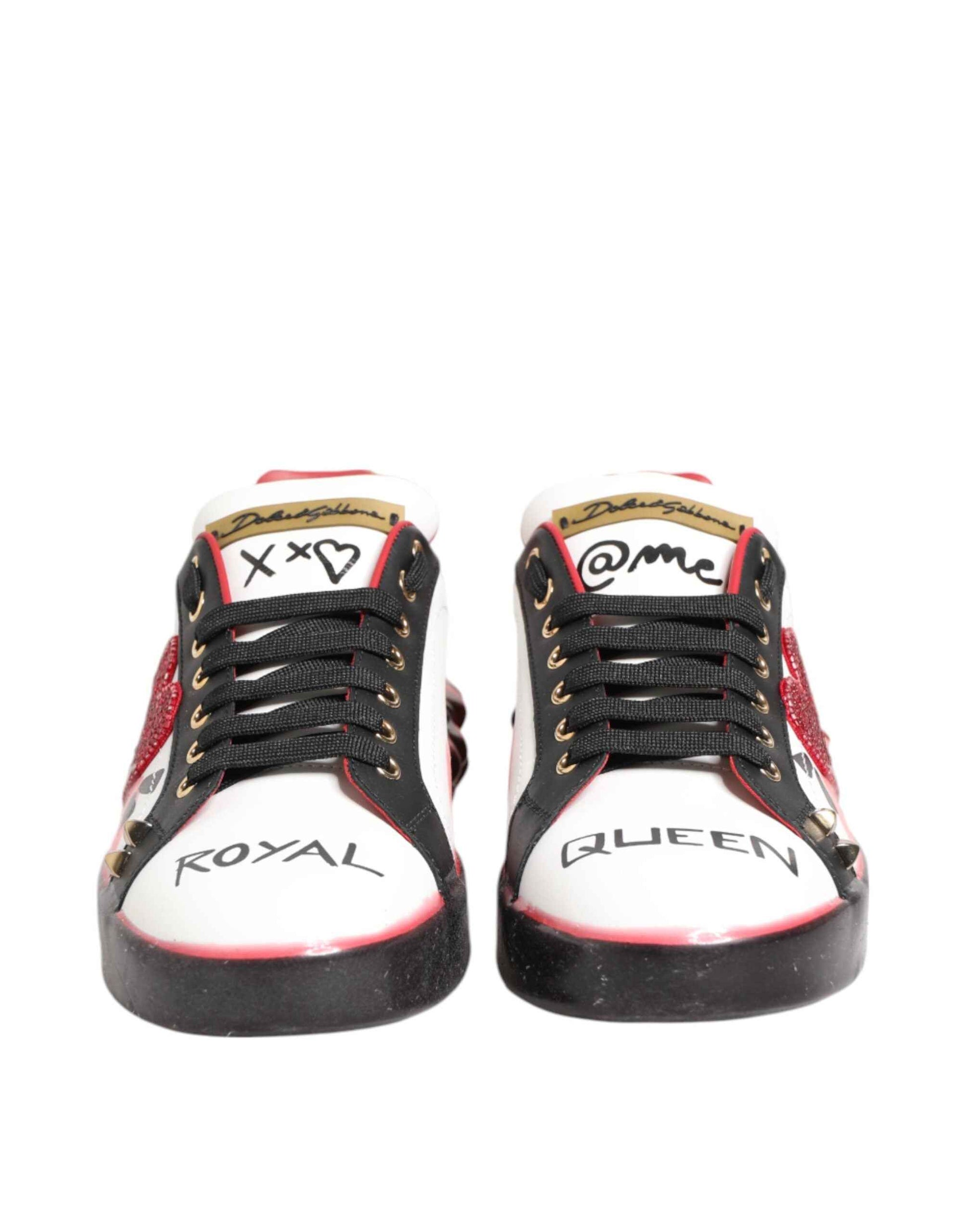 Dolce & Gabbana Multicolor Portofino Low Top Sneakers Shoes by Dolce & Gabbana