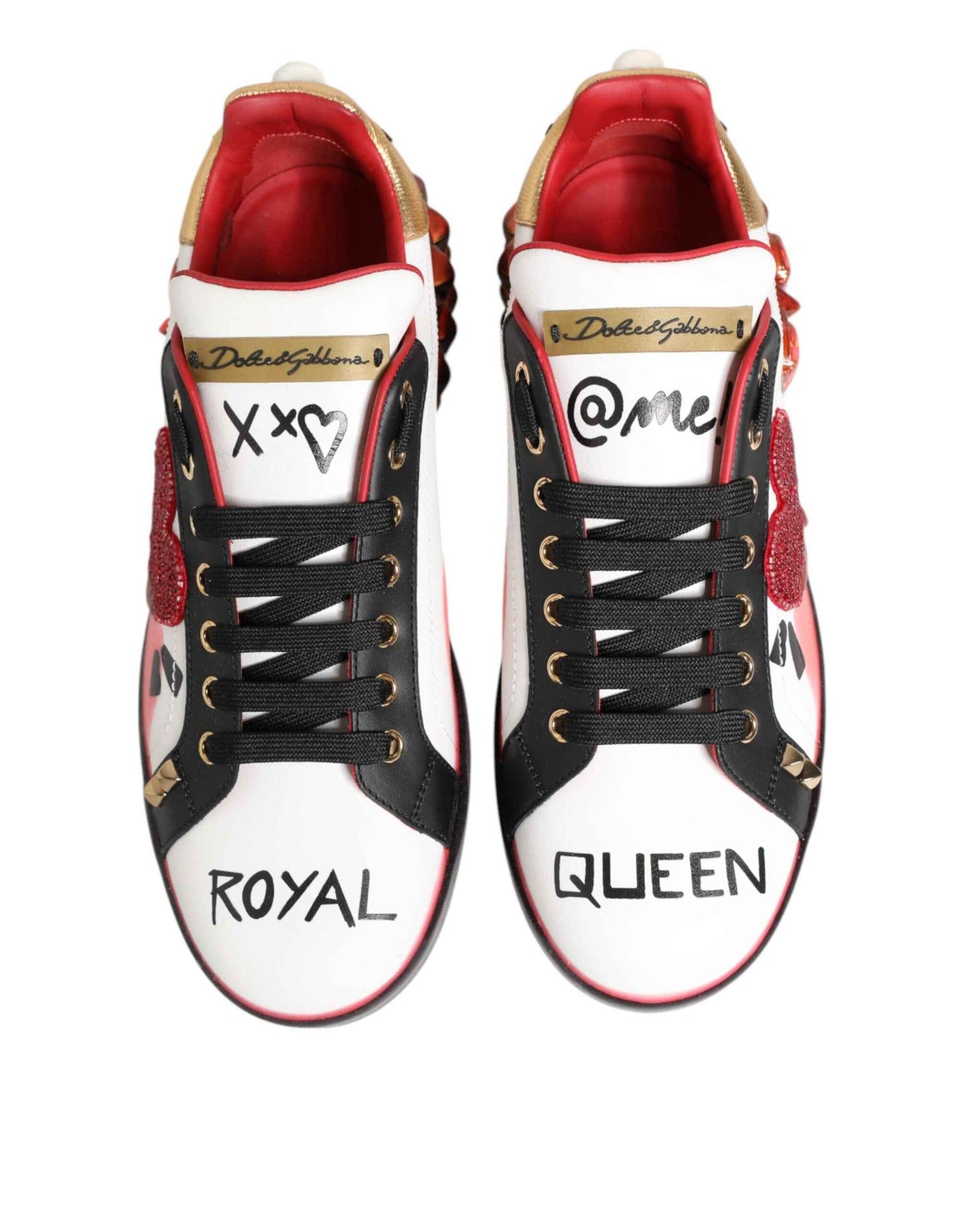 Dolce & Gabbana Multicolor Portofino Low Top Sneakers Shoes by Dolce & Gabbana