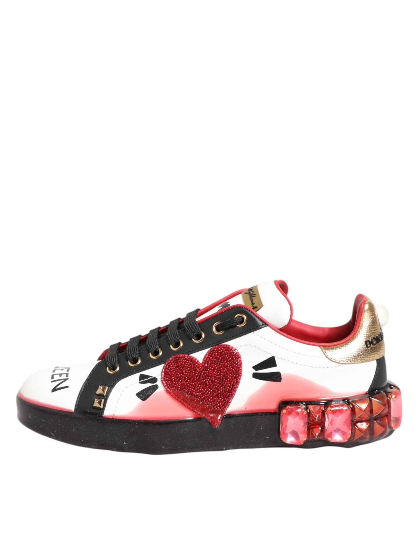 Dolce & Gabbana Multicolor Portofino Low Top Sneakers Shoes by Dolce & Gabbana
