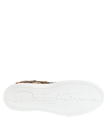 Dolce & Gabbana Multicolor Patchwork High Top Sneakers Shoes - from Dolce & Gabbana