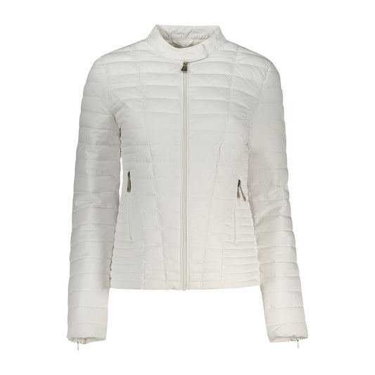 Guess Jeans White Polyethylene Jackets &amp; Coat