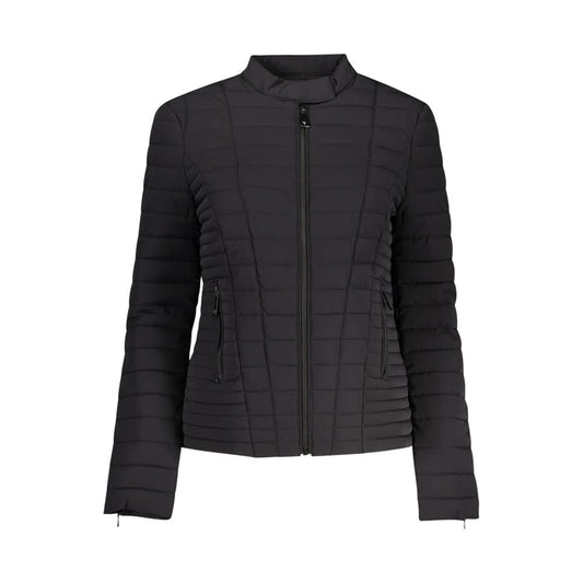 Guess Jeans Black Polyethylene Jackets &amp; Coat