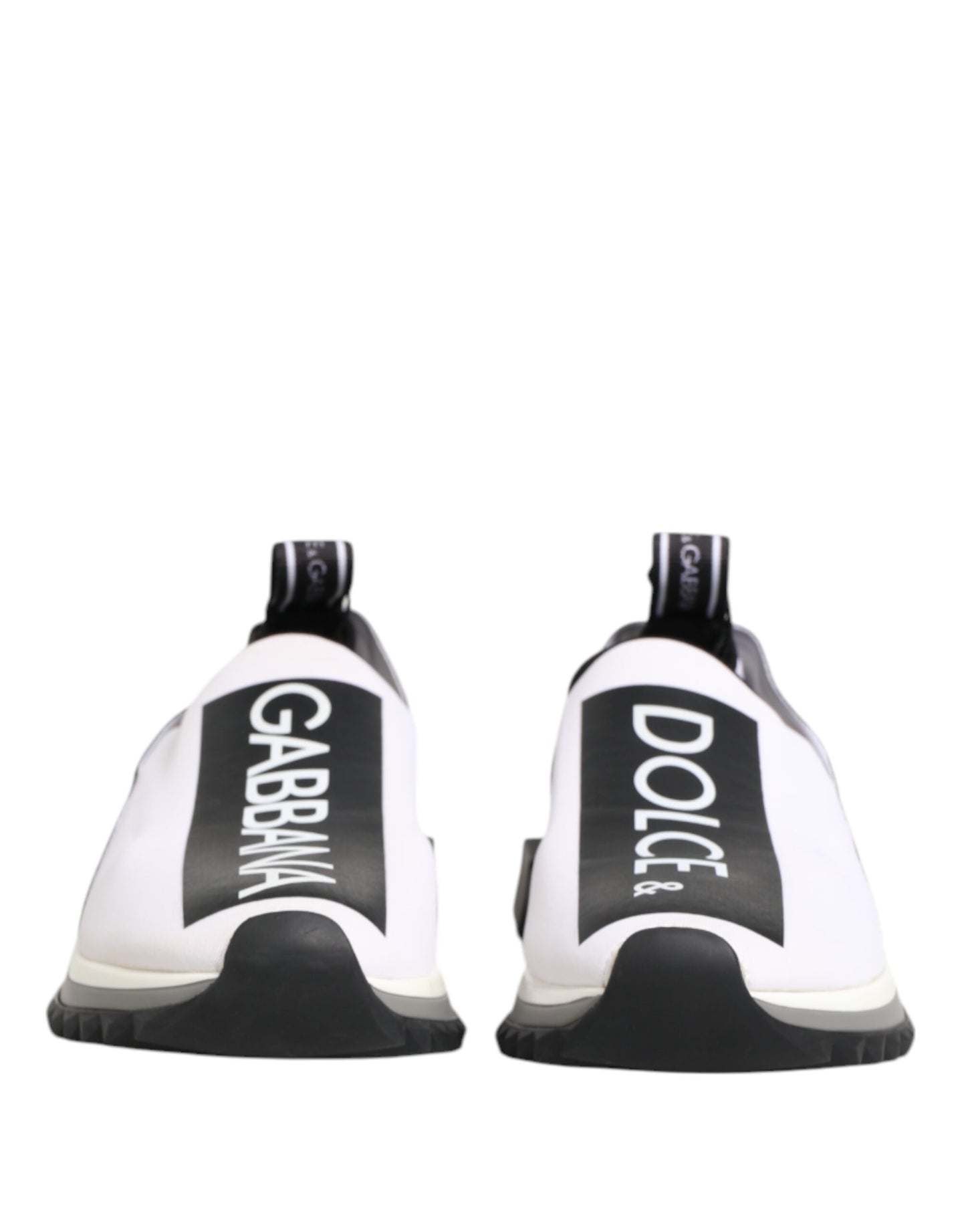 Dolce & Gabbana Black White Slip On Sorrento Sneakers Shoes - from Dolce & Gabbana