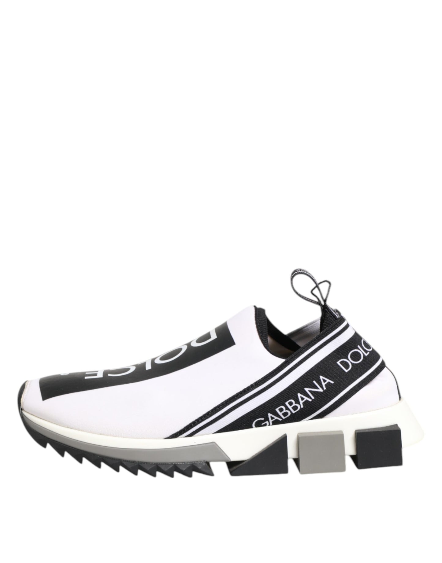 Dolce & Gabbana Black White Slip On Sorrento Sneakers Shoes - from Dolce & Gabbana