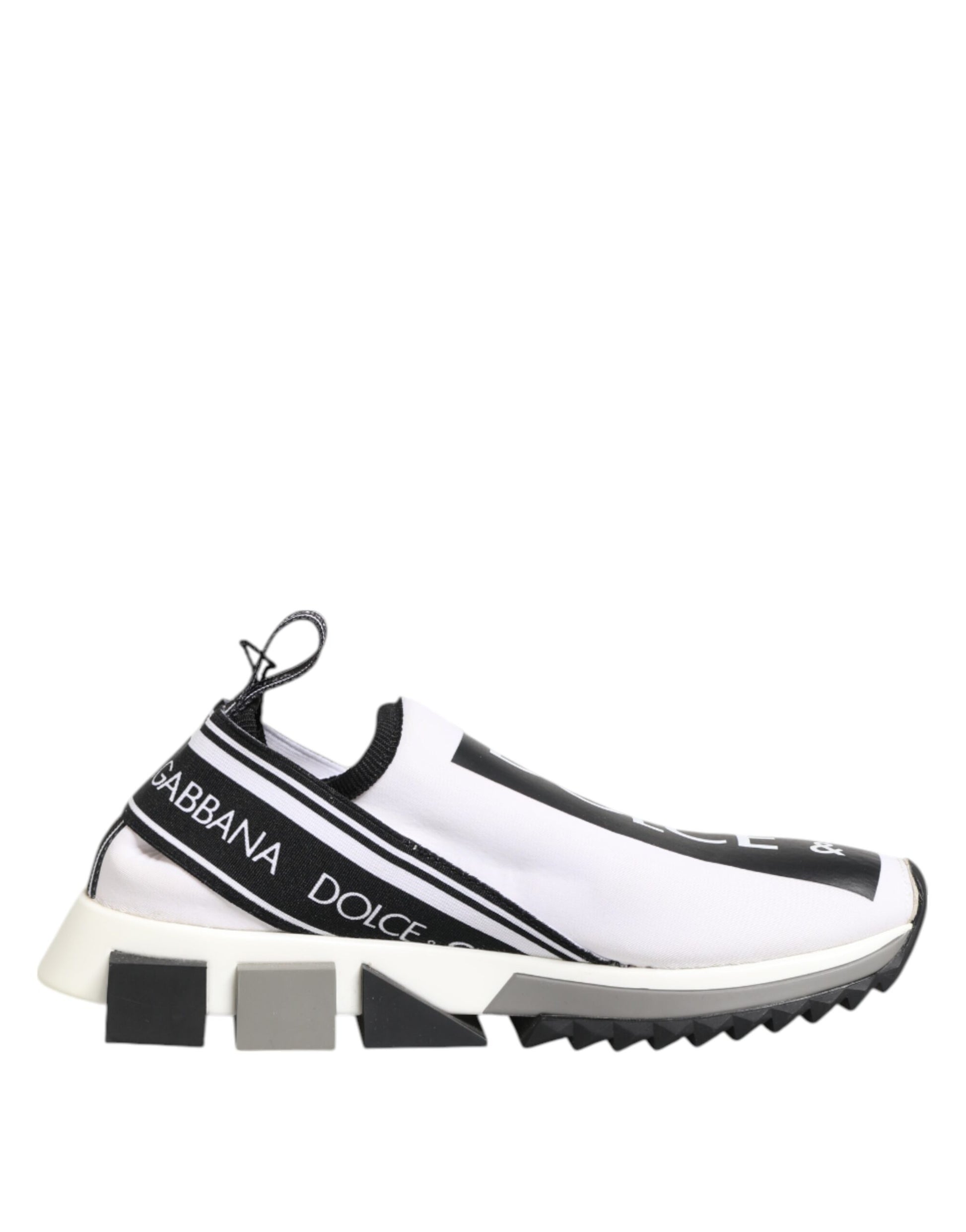 Dolce & Gabbana Black White Slip On Sorrento Sneakers Shoes - from Dolce & Gabbana