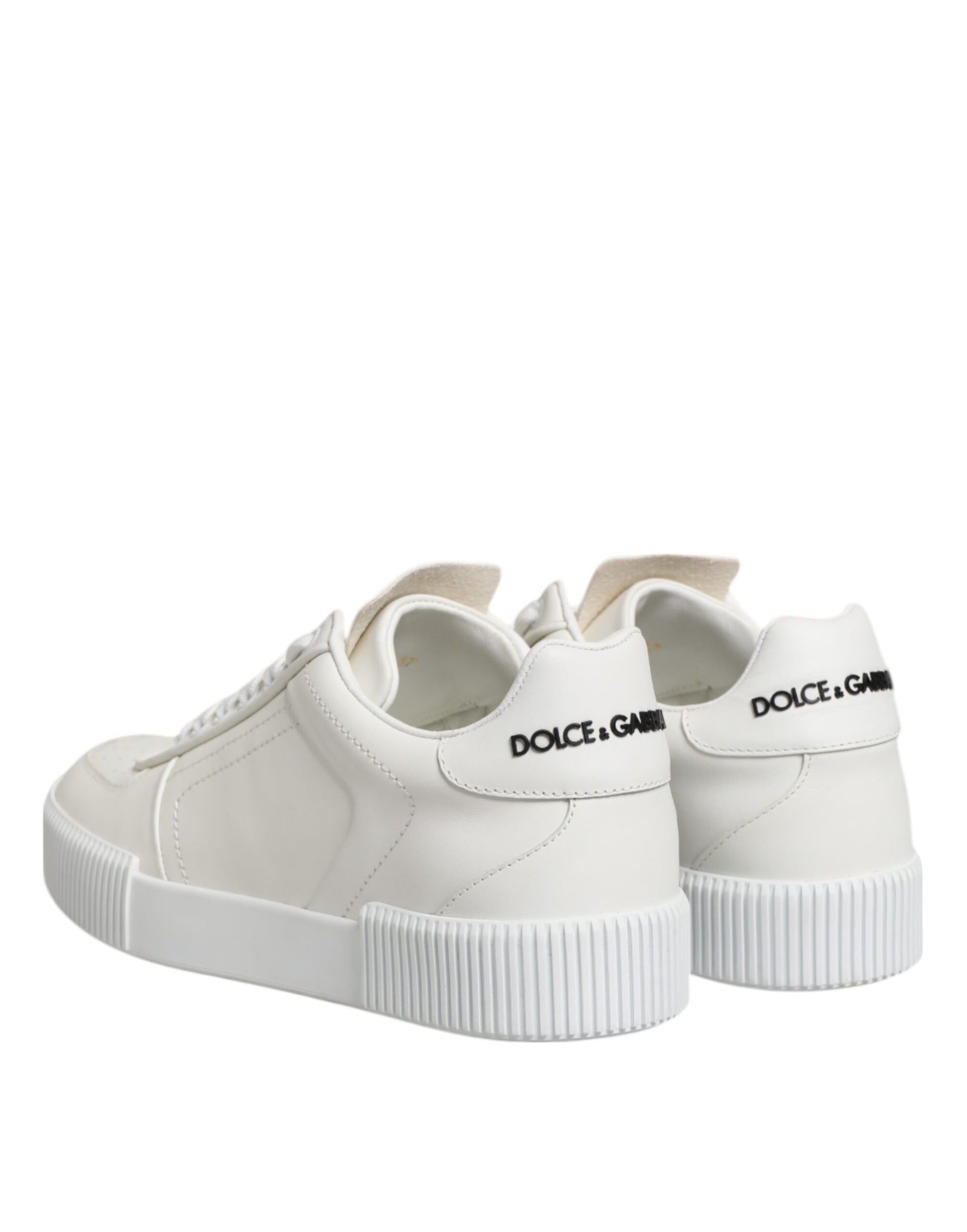 Dolce & Gabbana White Miami Leather Low Top Sneakers Shoes - from Dolce & Gabbana