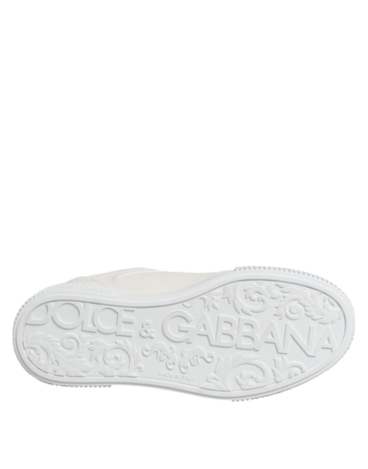 Dolce & Gabbana White Miami Leather Low Top Sneakers Shoes - from Dolce & Gabbana