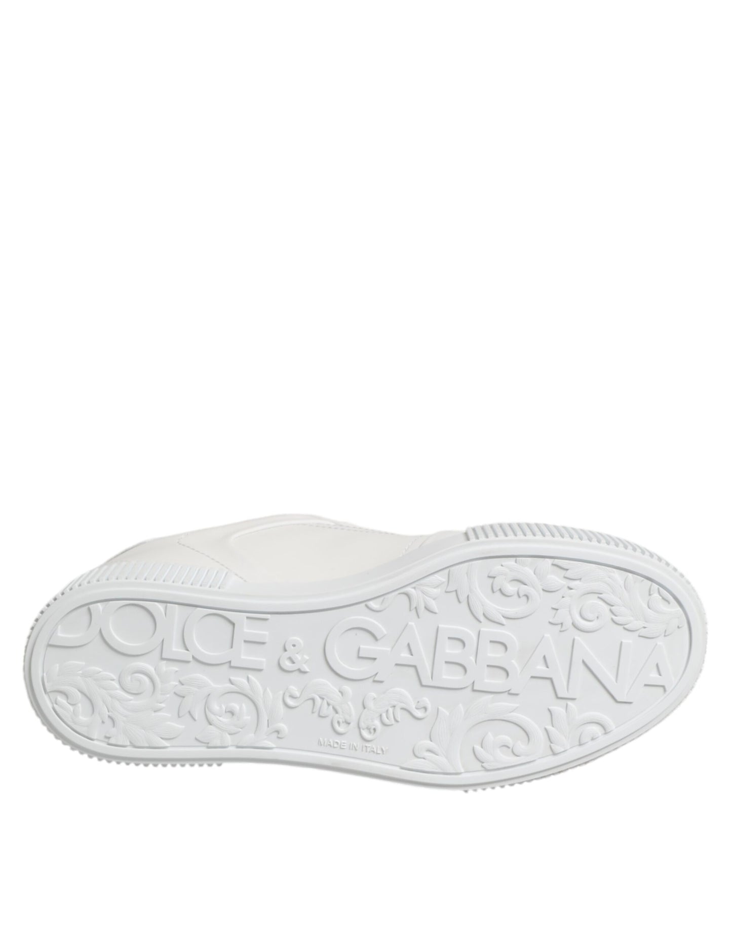 Dolce & Gabbana White Miami Leather Low Top Sneakers Shoes - from Dolce & Gabbana
