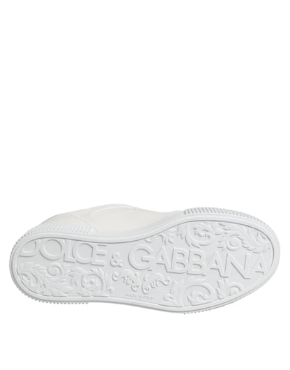 Dolce & Gabbana White Miami Leather Low Top Sneakers Shoes - from Dolce & Gabbana