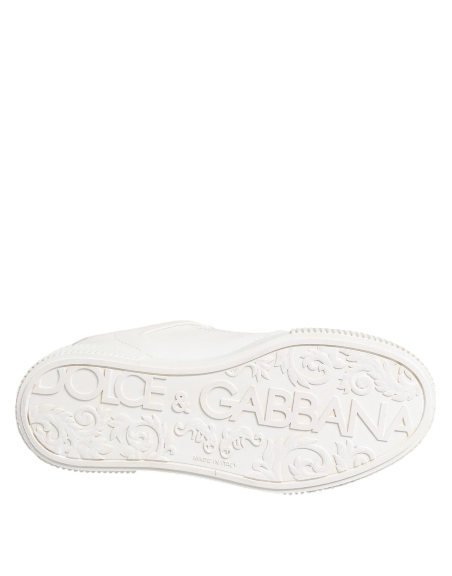 Dolce & Gabbana White Miami Leather Low Top Sneakers Shoes - from Dolce & Gabbana