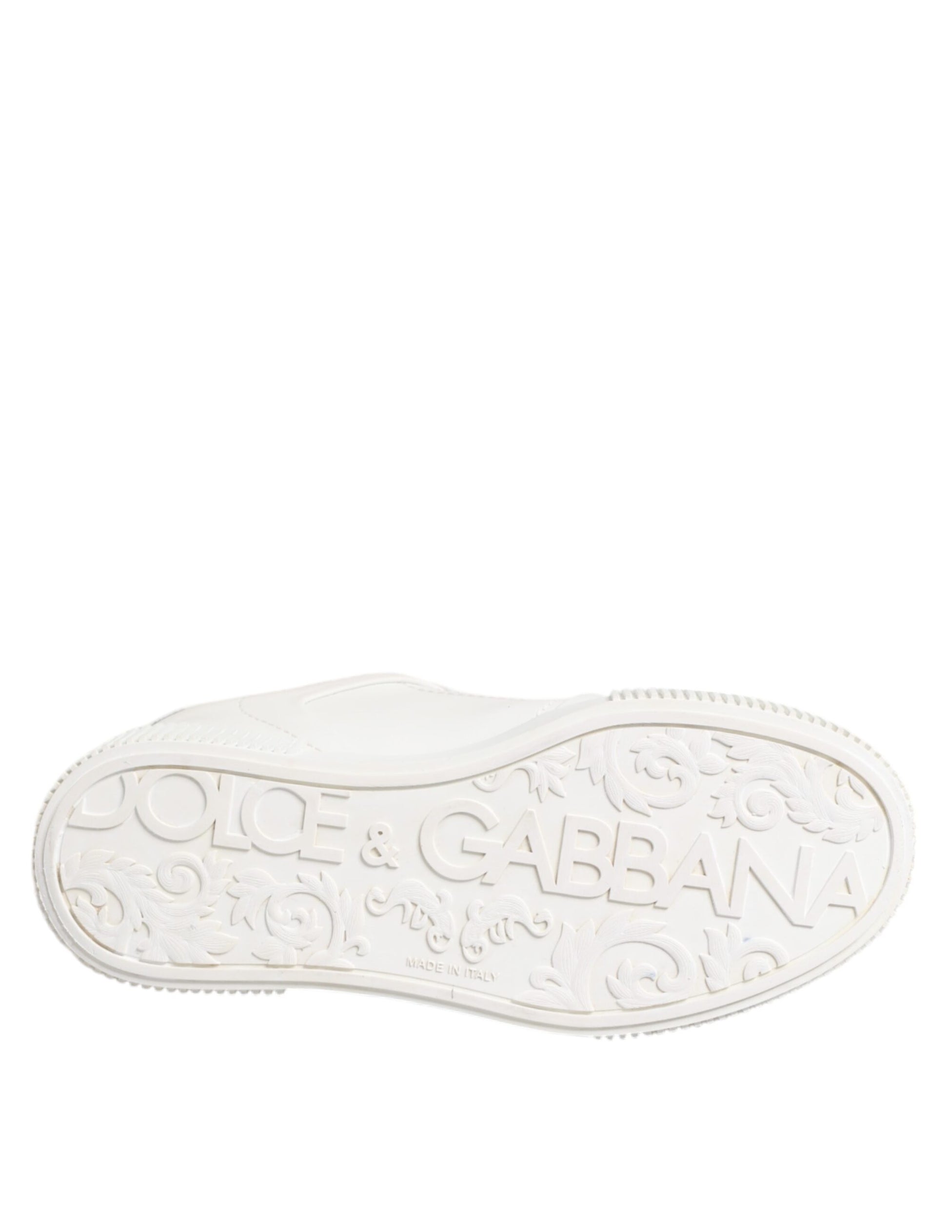 Dolce & Gabbana White Miami Leather Low Top Sneakers Shoes - from Dolce & Gabbana