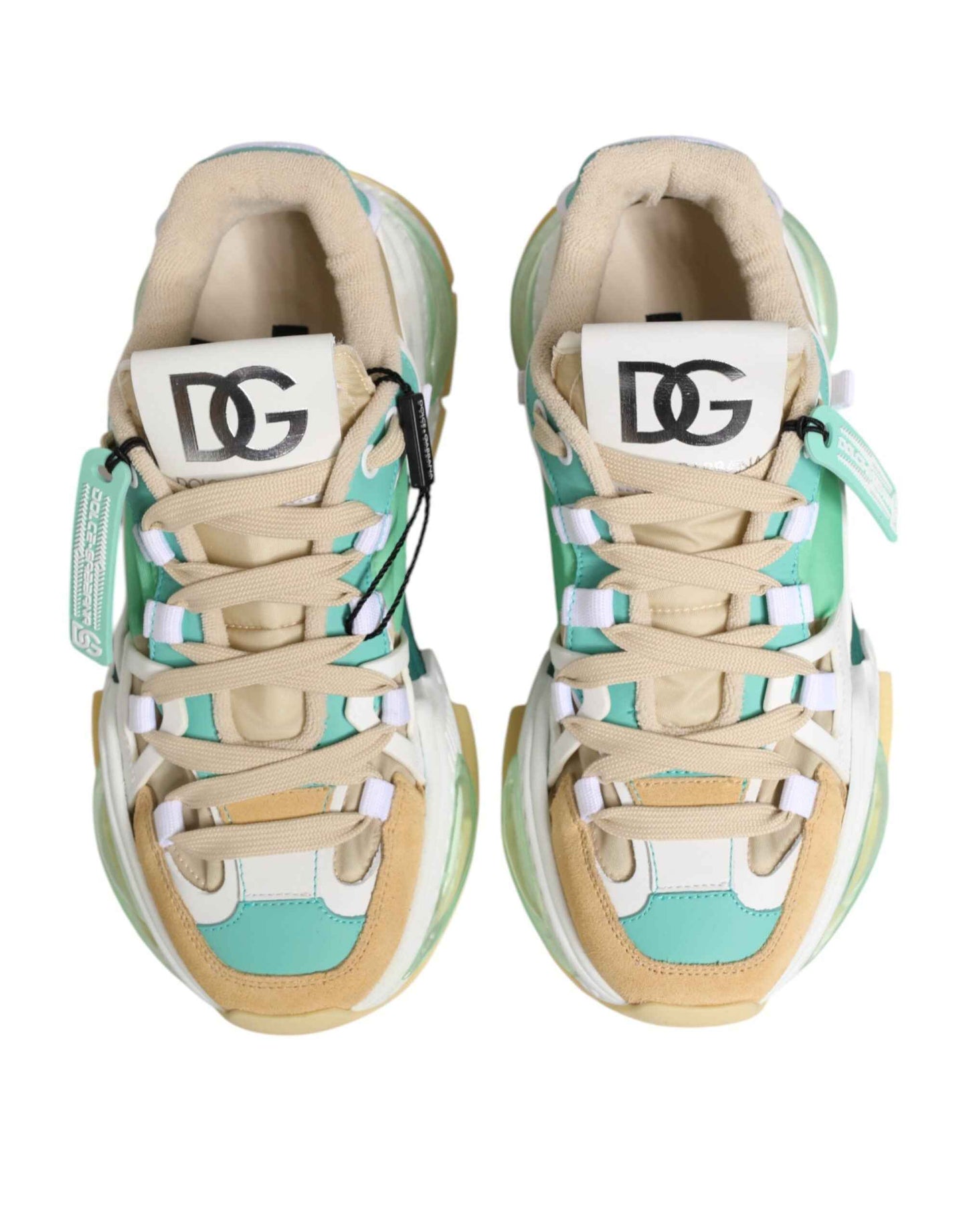 Dolce & Gabbana Multicolor Leather Airmaster Low Top Sneakers Shoes by Dolce & Gabbana