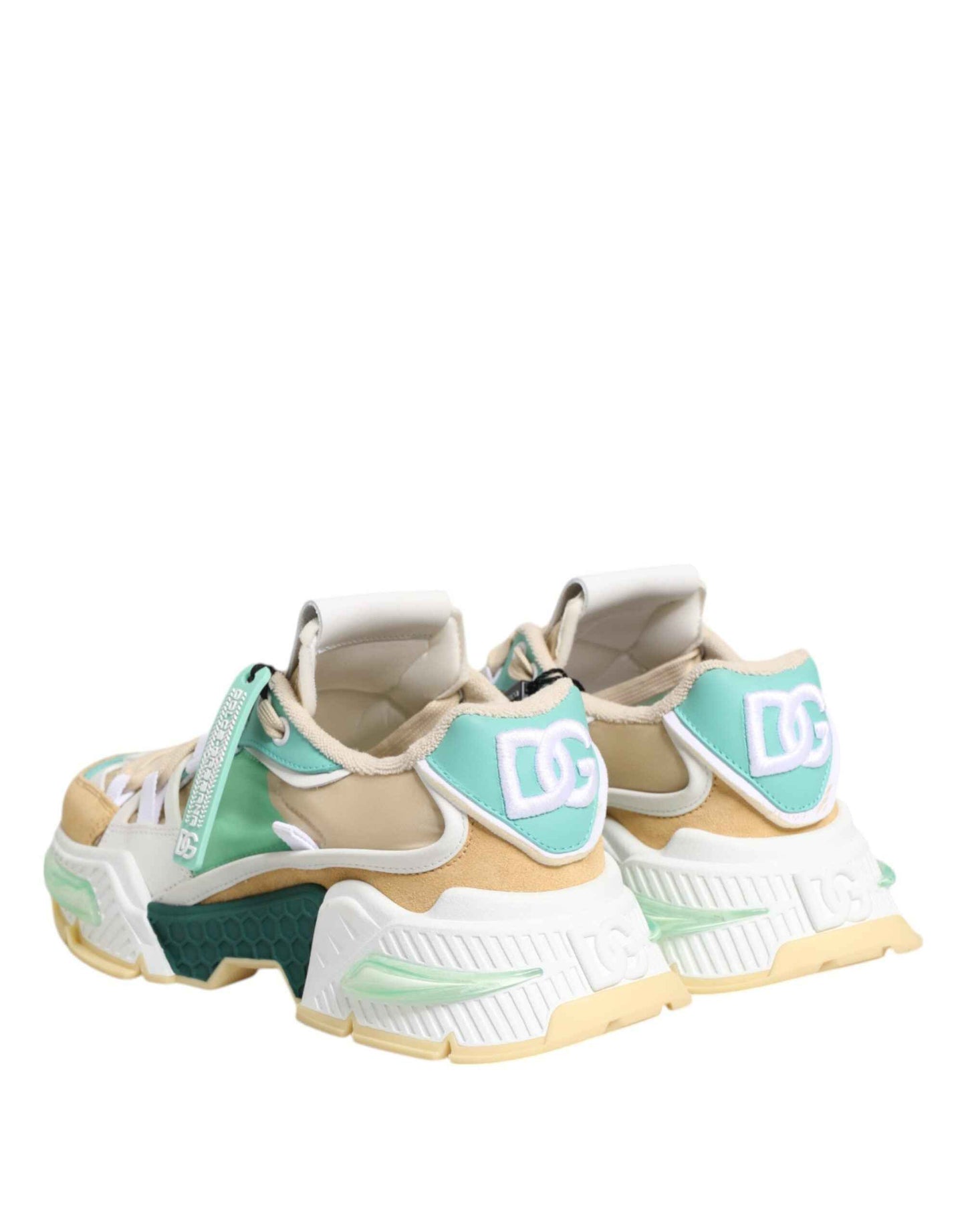 Dolce & Gabbana Multicolor Leather Airmaster Low Top Sneakers Shoes by Dolce & Gabbana