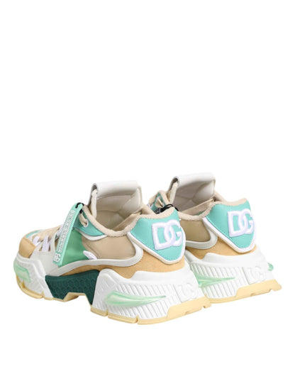 Dolce & Gabbana Multicolor Leather Airmaster Low Top Sneakers Shoes by Dolce & Gabbana