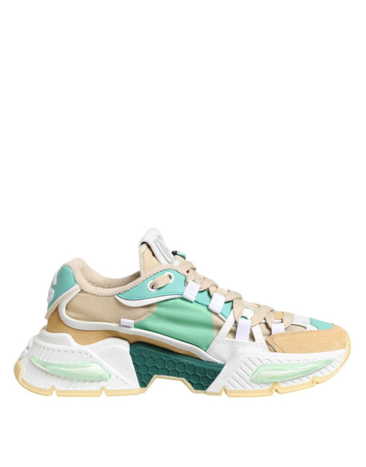 Dolce & Gabbana Multicolor Leather Airmaster Low Top Sneakers Shoes by Dolce & Gabbana