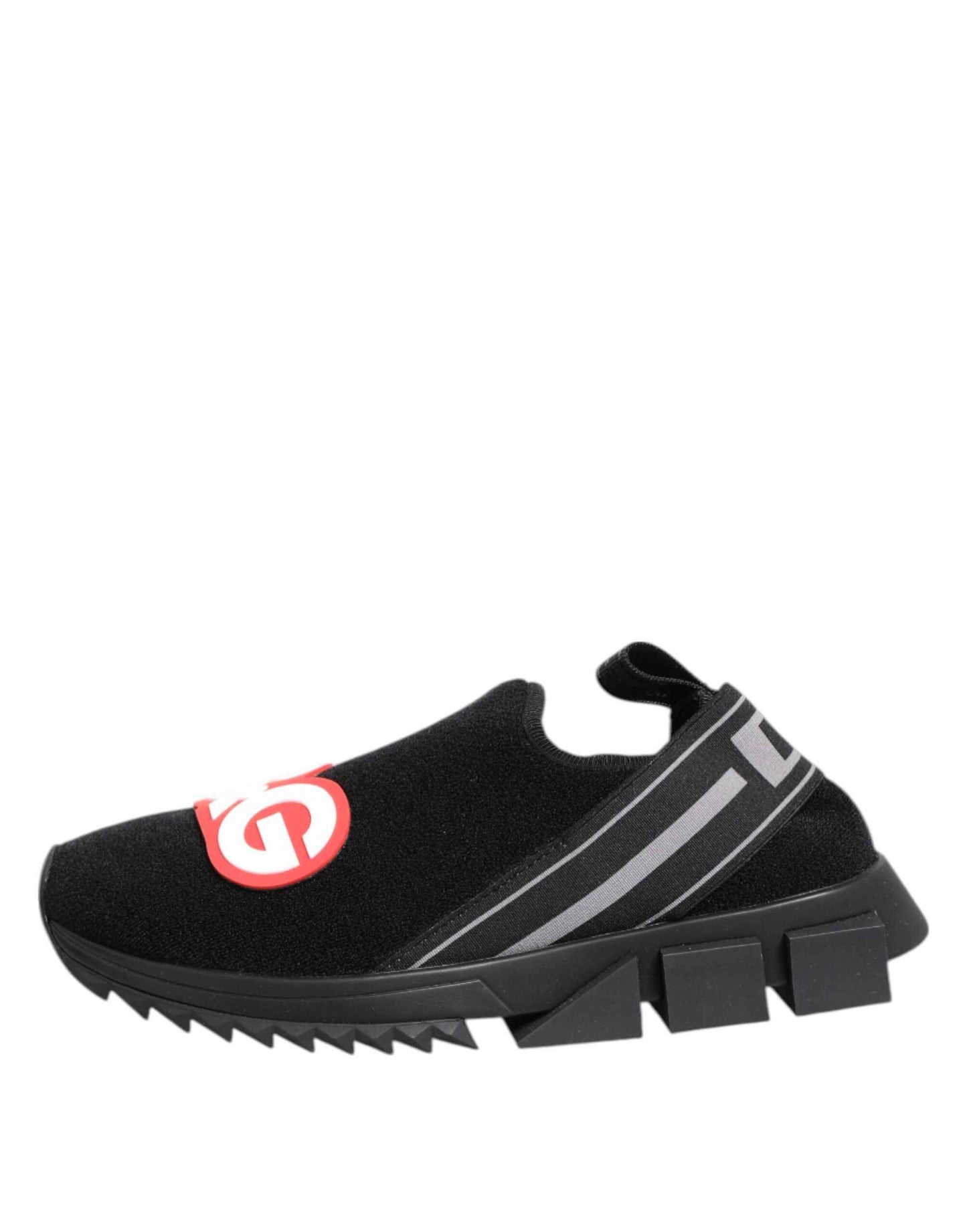 Dolce & Gabbana Black Grey Slip On Sorrento Sneakers Shoes by Dolce & Gabbana