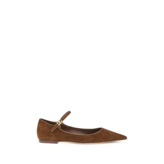 Dolce &amp; Gabbana Suede and nappa leather Ballerinas