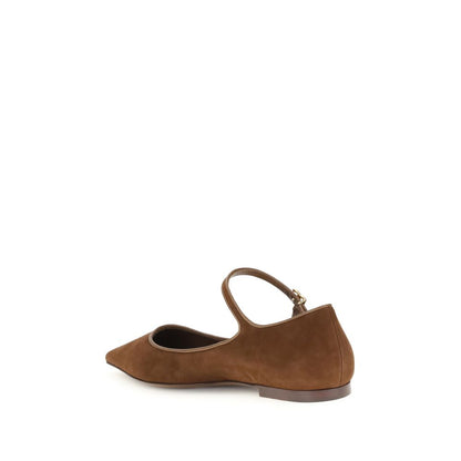 Dolce &amp; Gabbana Suede and nappa leather Ballerinas
