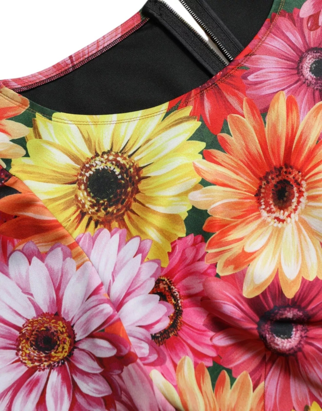 Dolce &amp; Gabbana Multicolor Floral Print Sheath Mini Dress
