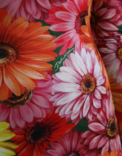 Dolce &amp; Gabbana Multicolor Floral Print Sheath Mini Dress