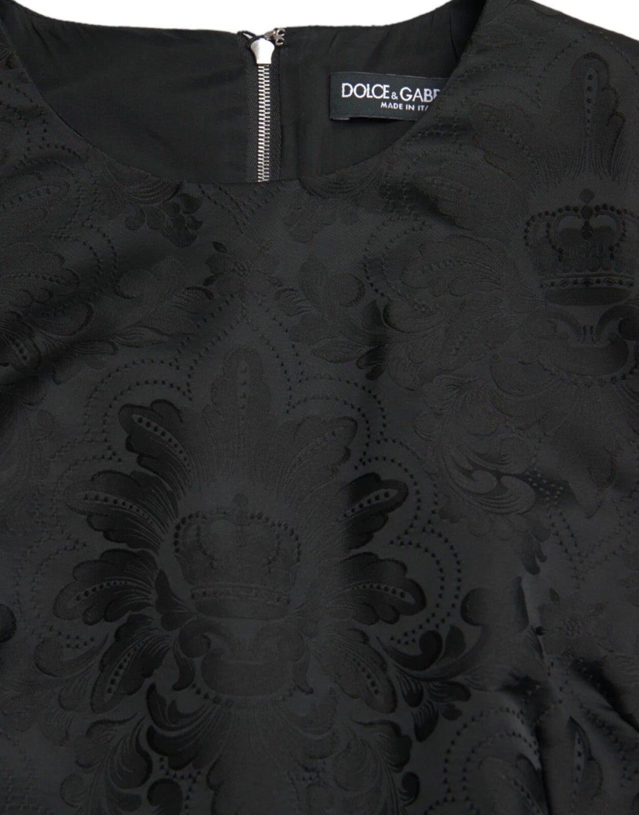 Dolce &amp; Gabbana Black Sleeveless Bodycon A-line Mini Dress