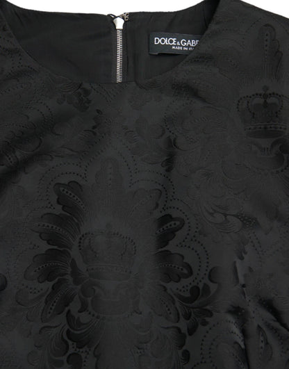 Dolce &amp; Gabbana Black Sleeveless Bodycon A-line Mini Dress