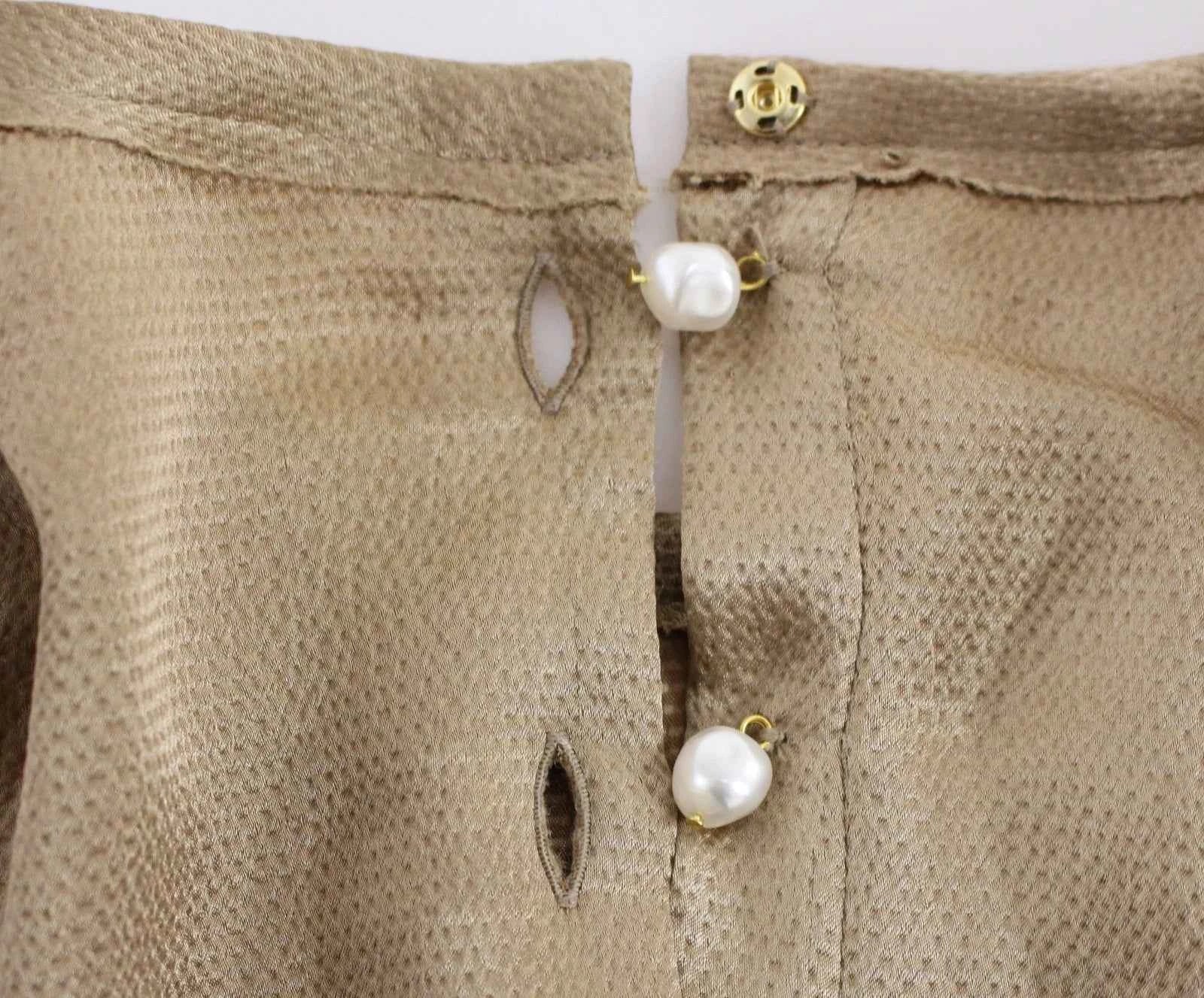 Dolce & Gabbana Gold SPECIAL Piece Runway Crystal Blouse by Dolce & Gabbana