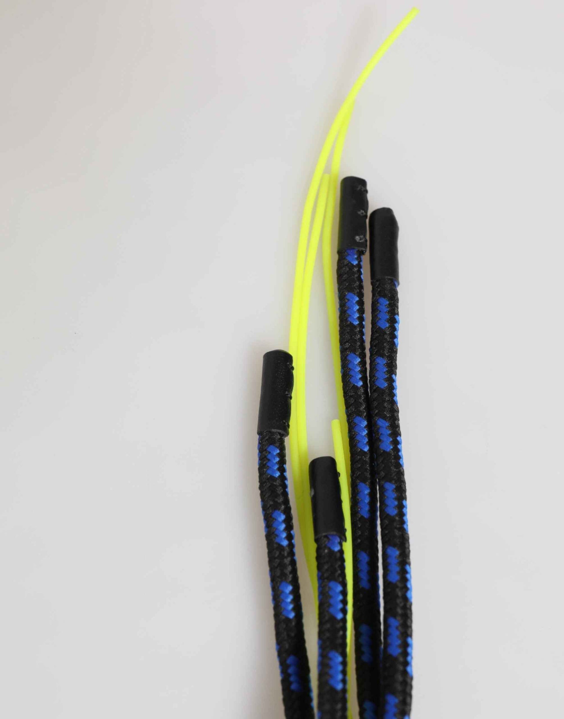 Dolce & Gabbana Blue Yellow Leather Tape String DG Logo Keychain Keyring