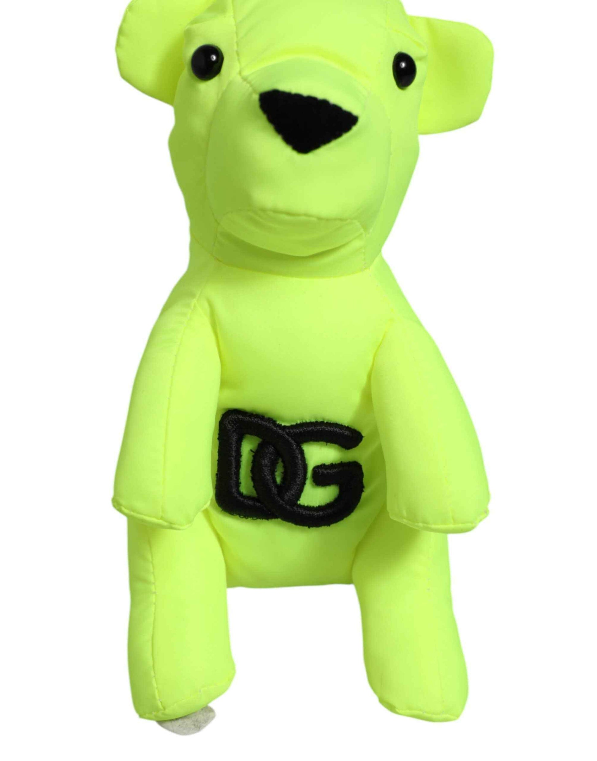 Dolce & Gabbana Neon Green Bear Embroidered Logo Men Keychain Clasp Keyring by Dolce & Gabbana