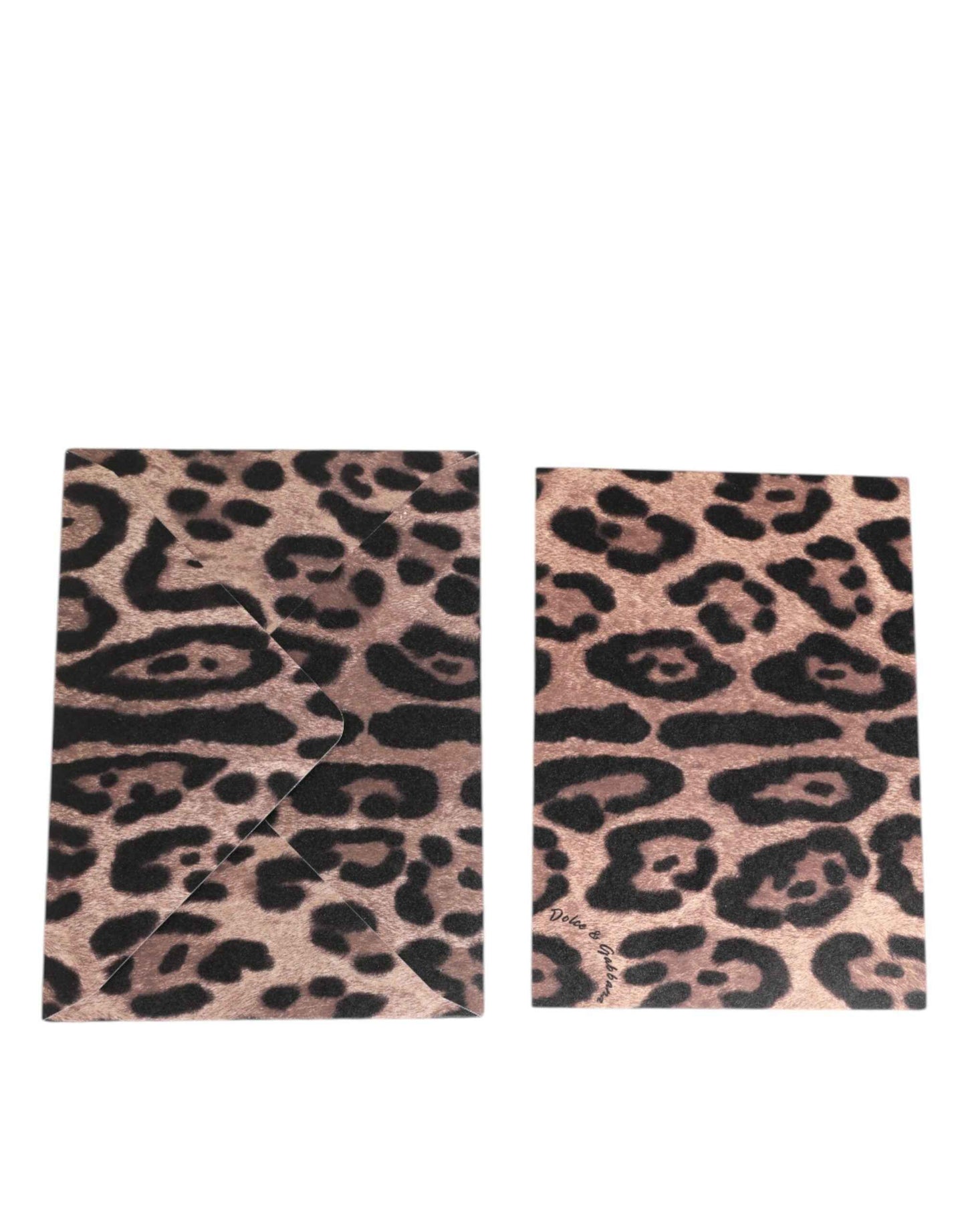 Dolce & Gabbana Multicolor Leopard Print Envelope Paper Post Card Holder by Dolce & Gabbana
