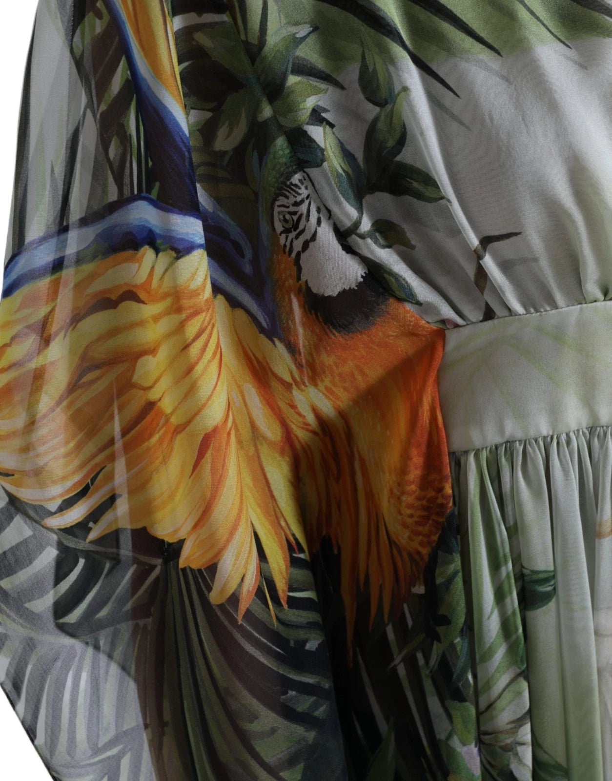 Dolce &amp; Gabbana Multicolor Silk Jungle Print Women Maxi Dress