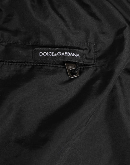 Dolce & Gabbana Black White Striped DG Logo Men Short Swimwear by Dolce & Gabbana